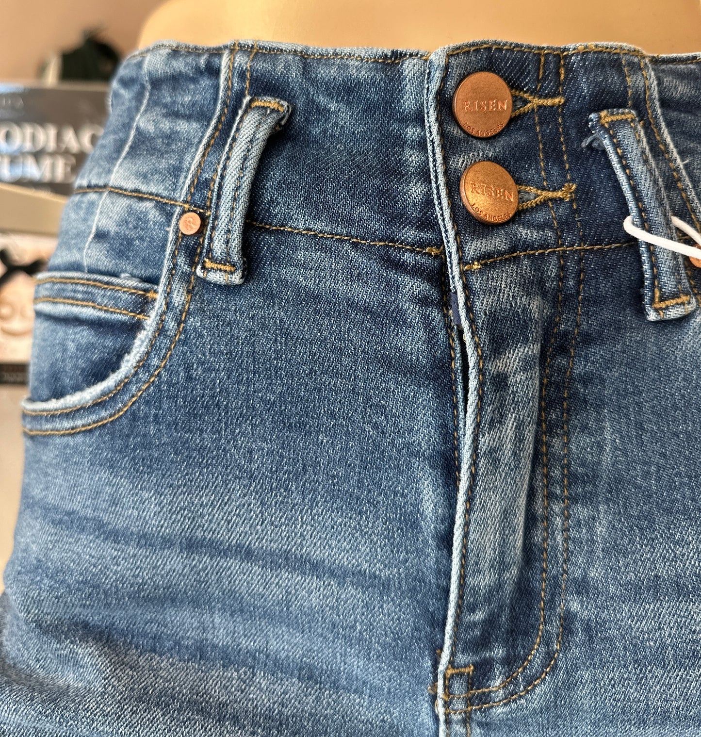 June Wide Leg Seam Detail Jeans