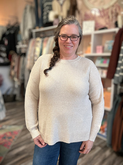 Solid Ribbed Sweater