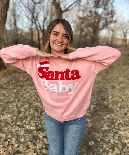 Light Pink Santa Baby Sweater