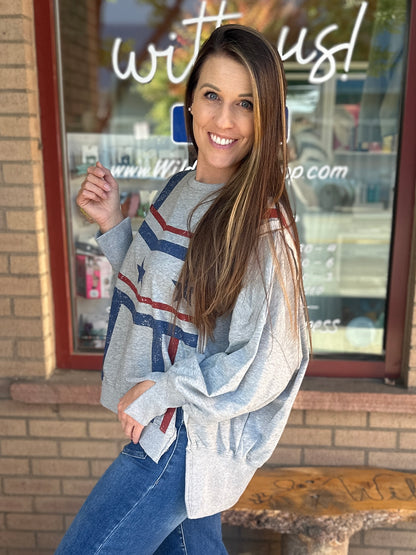 USA Star Graphic Sweatshirt
