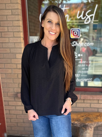 Black Long Sleeve Blouse
