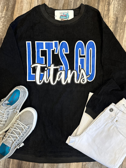 Let's Go Titans Corded Pullover