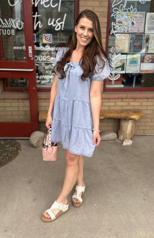 Denim Baby Doll Dress