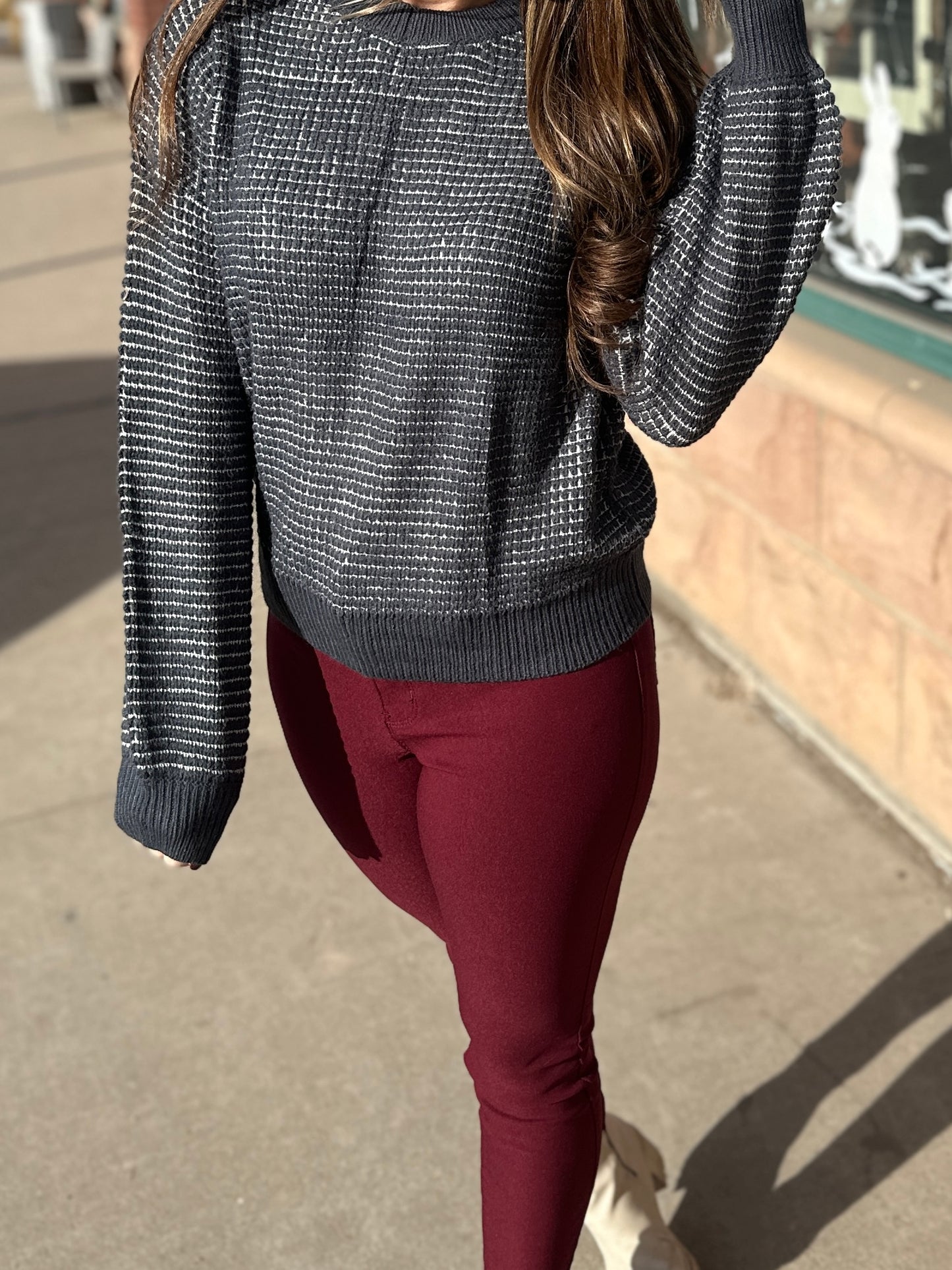 Heather Knit Sweater