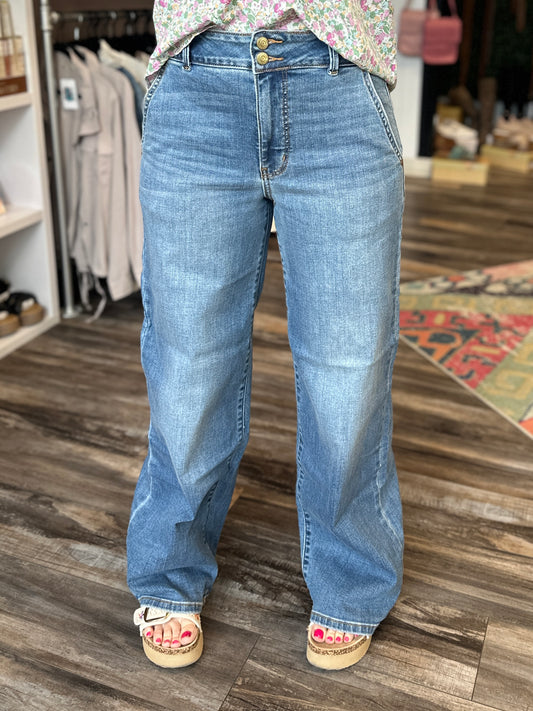Marina Trouser Double Button Jeans