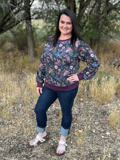 Floral Printed Sweater