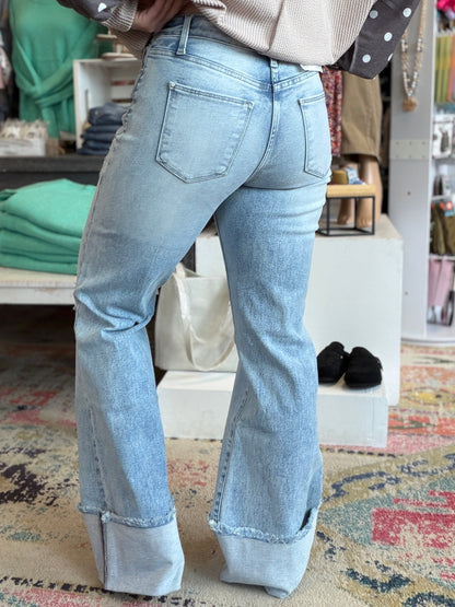 Sandy High Rise Stretch Flare Jeans