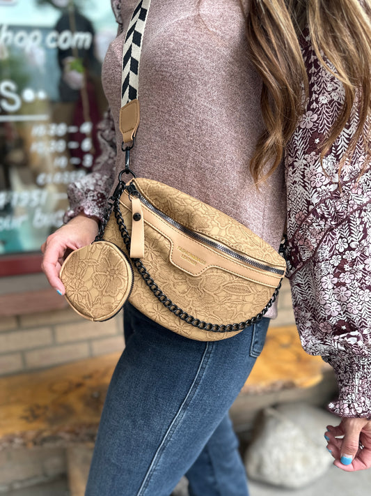 Stamped Leather Purse