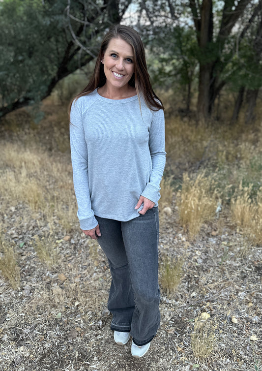 Textured Knit Long Sleeve