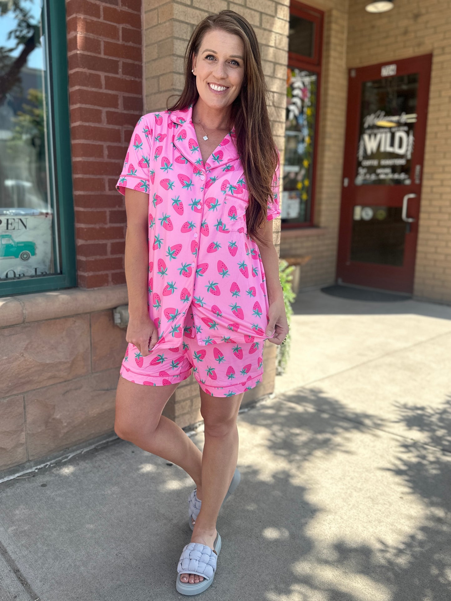 Pink Strawberry Lounge Set