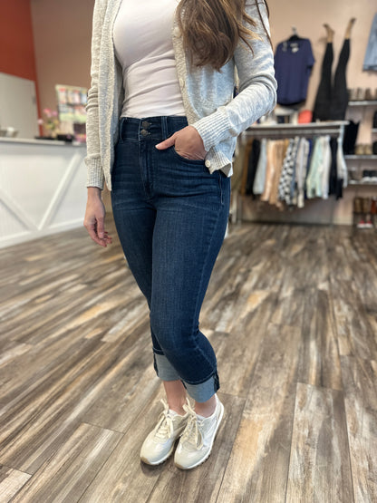 Lilly Double Button Capri