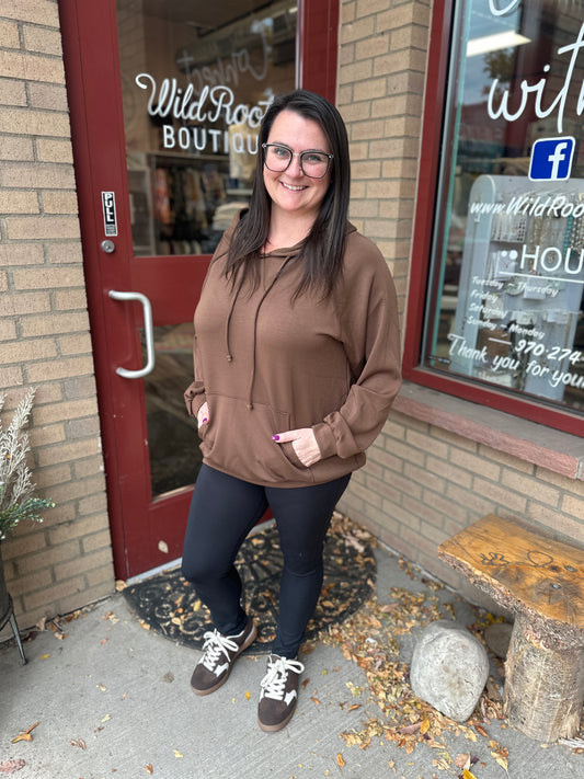 Brown Pullover Hoodie