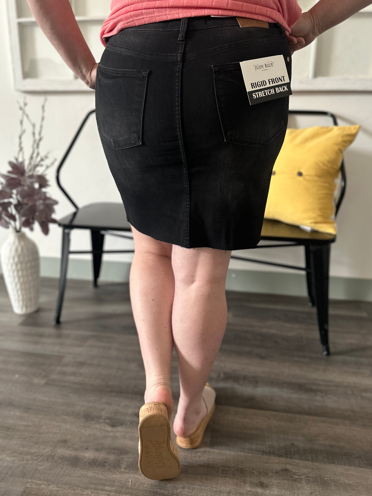 Black Rigid Destroy Skirt