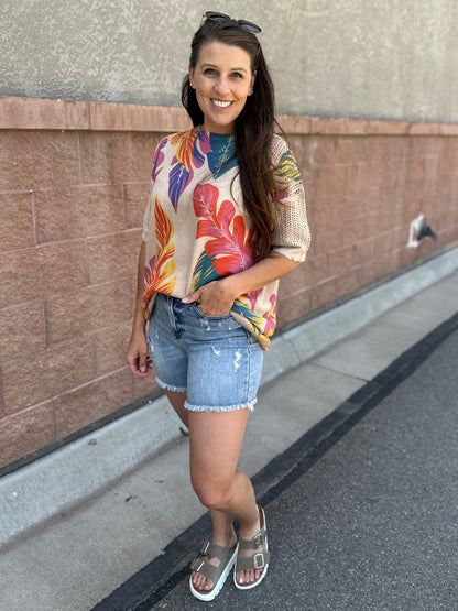 Tropical Knit Short Sleeve