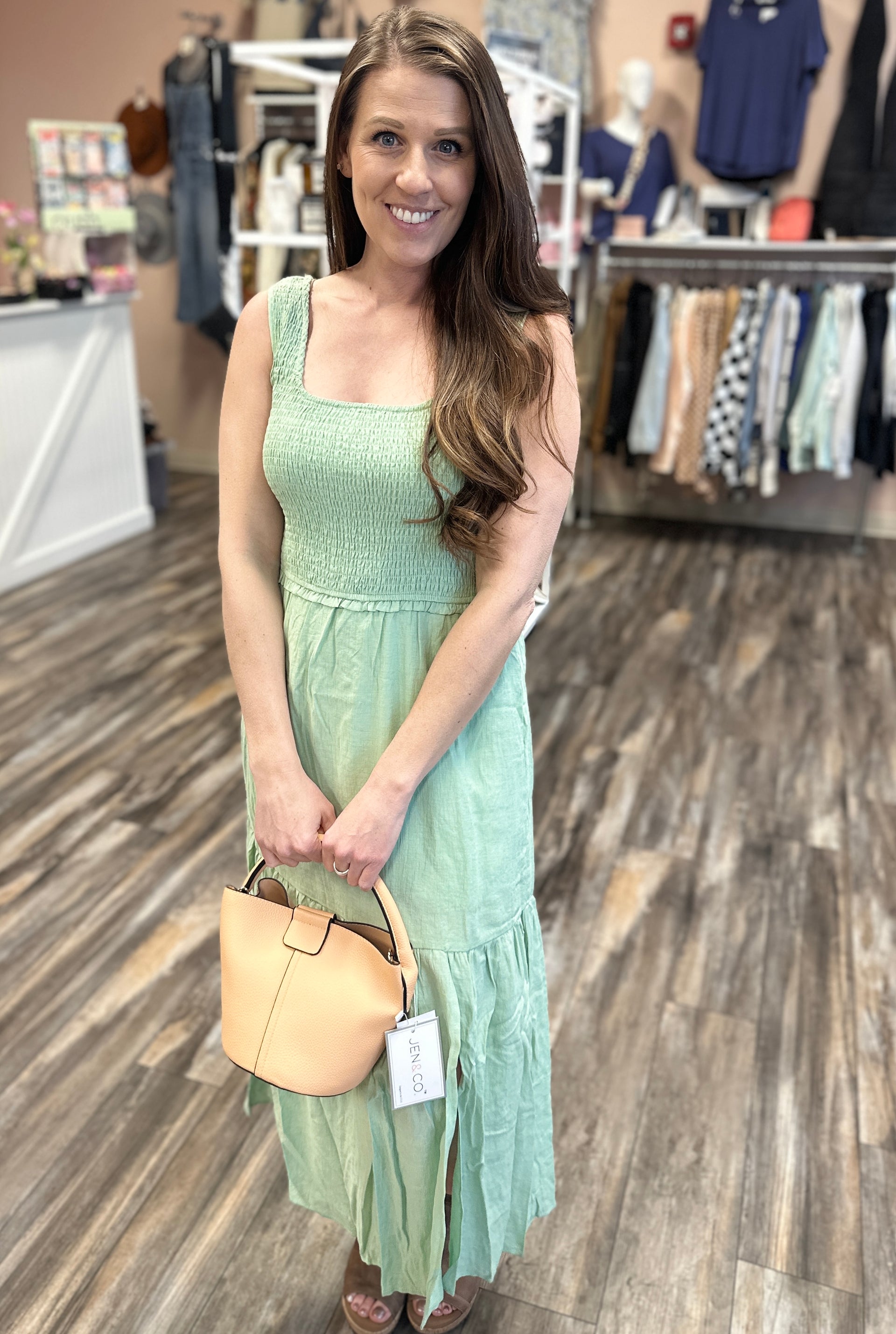 Smocked Tiered Maxi Dress Smocked Tiered Maxi Dress