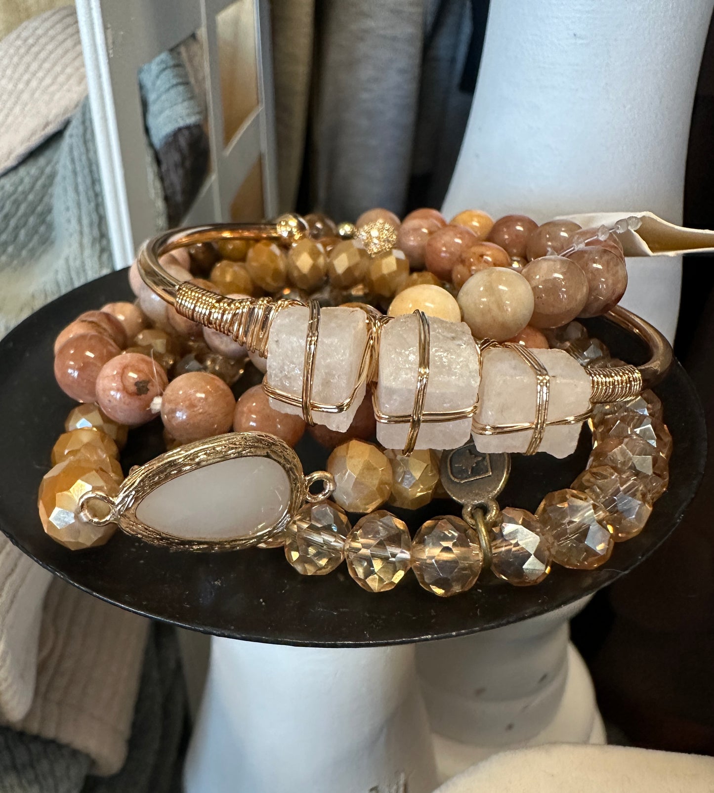 Peaches and Cream Bracelet Set