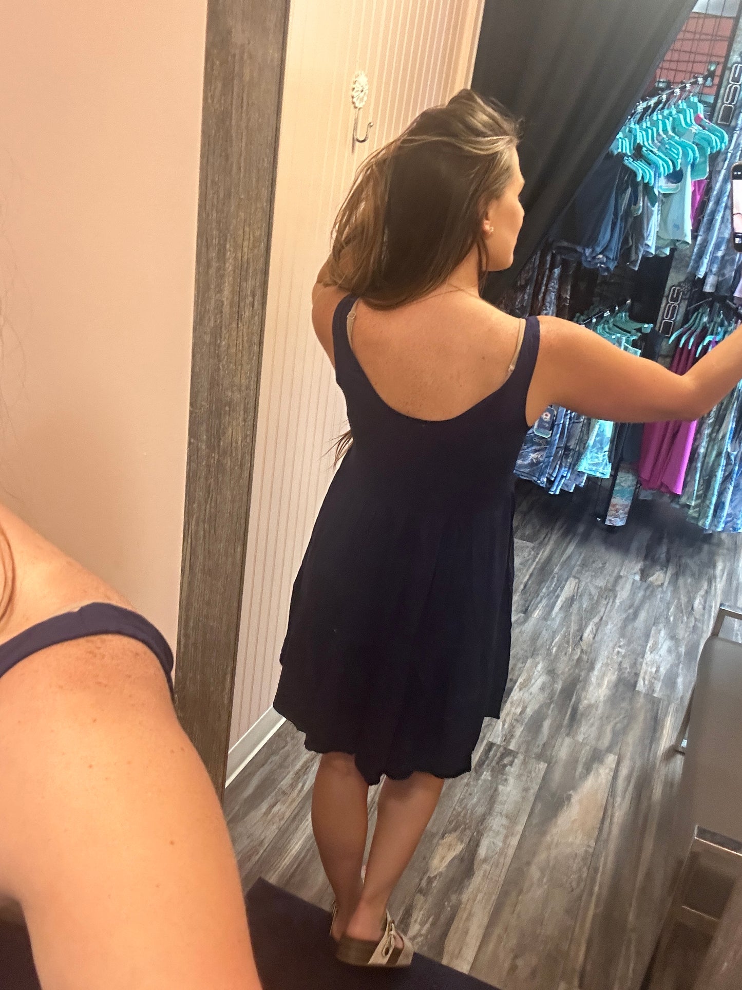 Navy Midi Dress