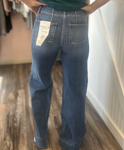 June Wide Leg Seam Detail Jeans