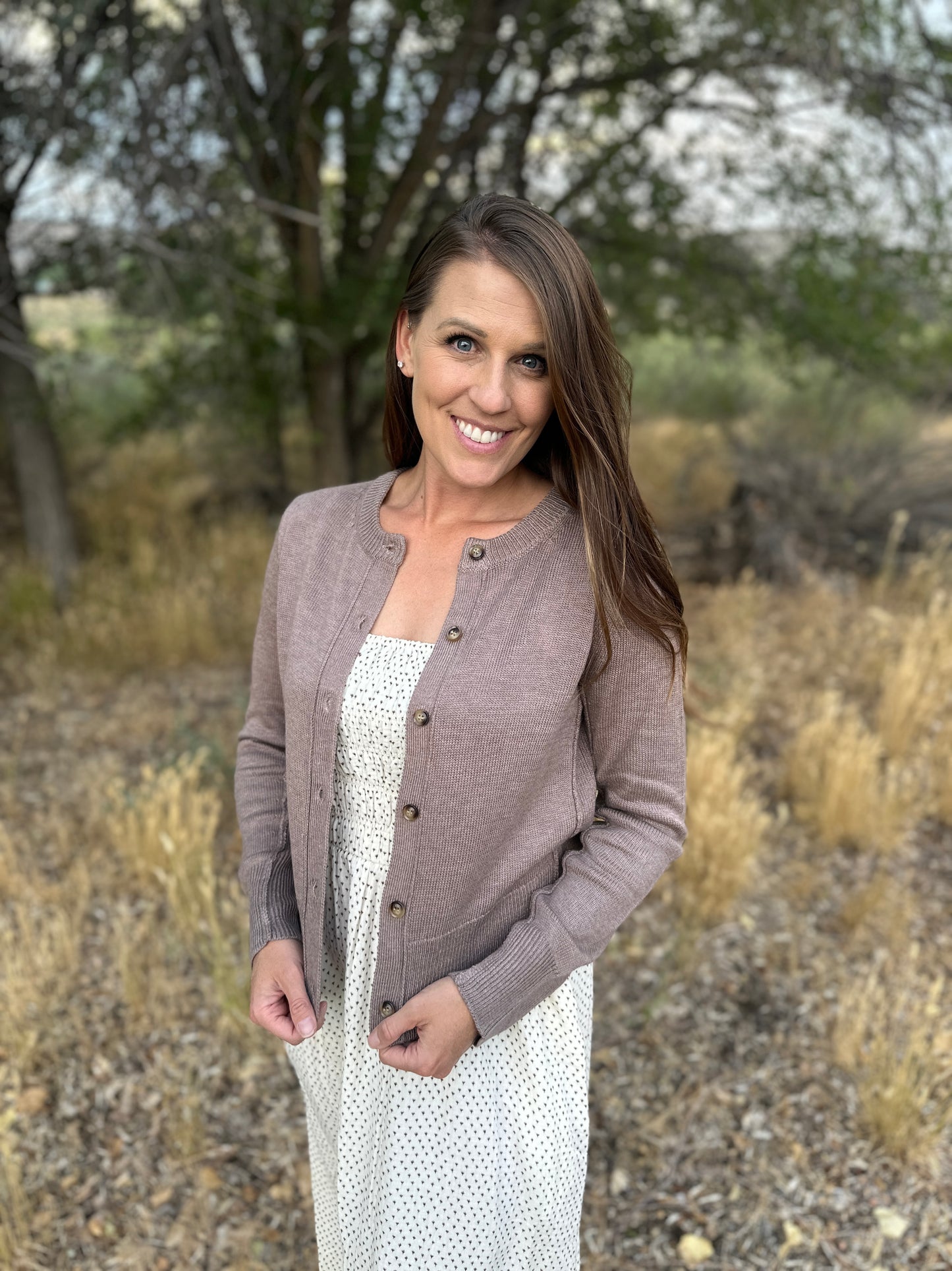 Classic Cut Button Up Cardigan