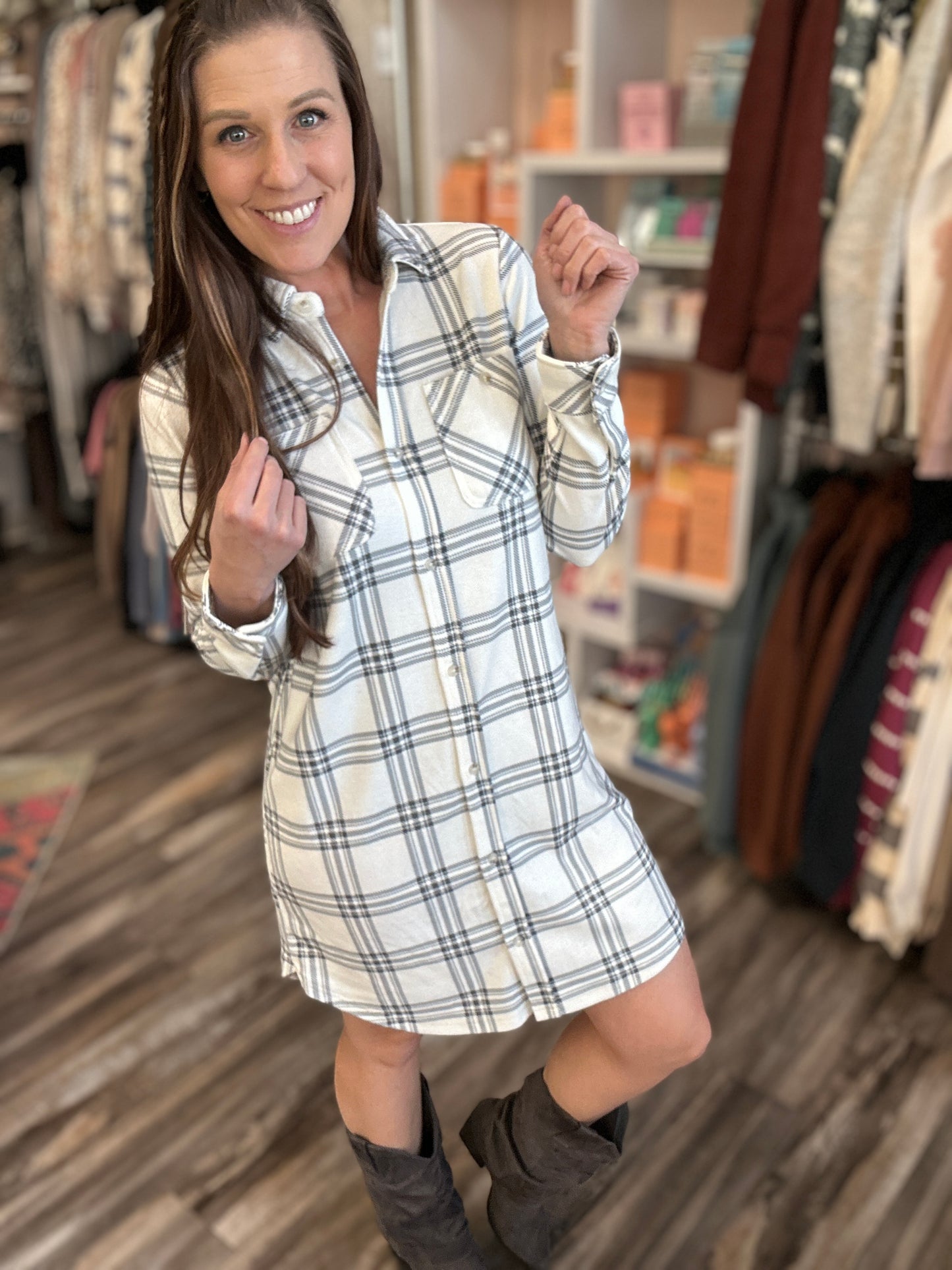 Leslie Plaid Dress