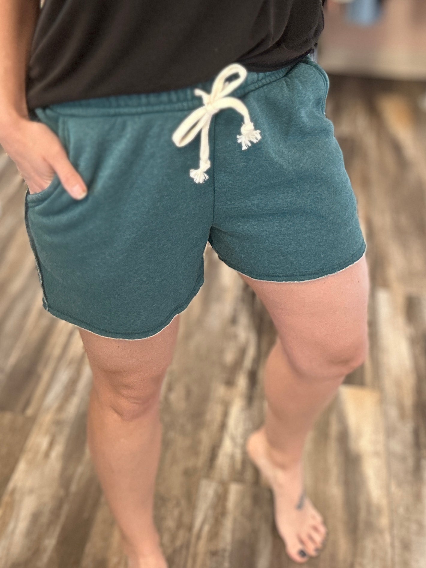 Fleece Lined Drawstring Shorts