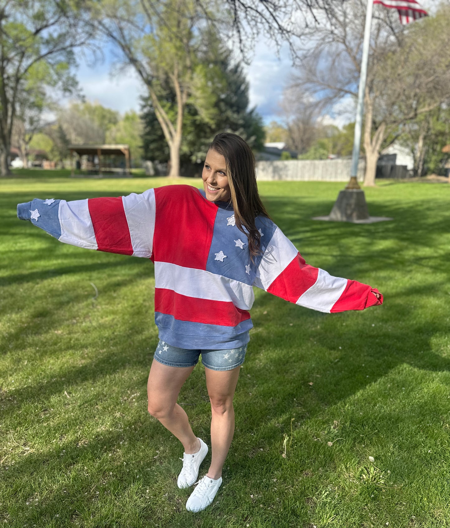 Mineral Wash Americana Sweatshirt