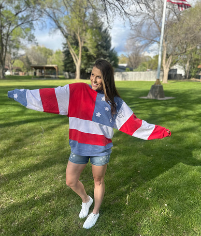 Mineral Wash Americana Sweatshirt