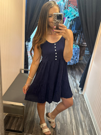 Navy Midi Dress