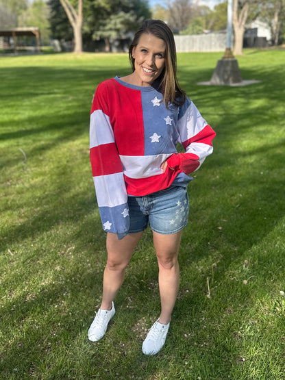 Mineral Wash Americana Sweatshirt