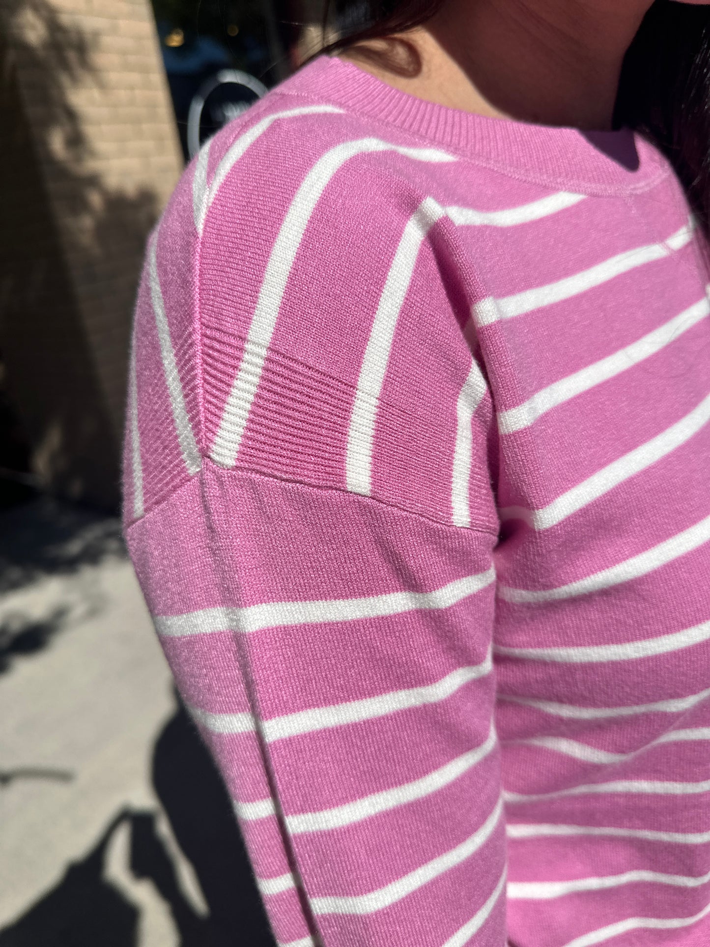 Striped Crew Neck Long Sleeve