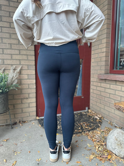 Full Length Navy Butter Soft Leggings