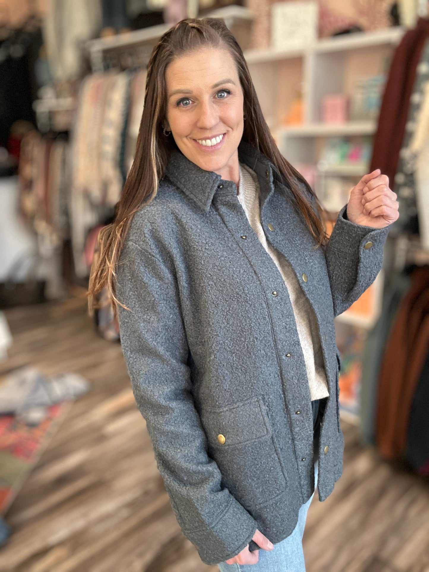 Winter Spruce Teddy Jacket