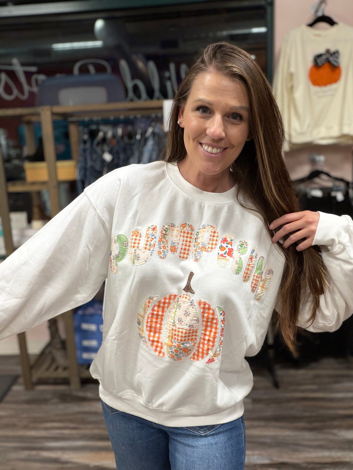 Pumpkin Patchwork Long Sleeve