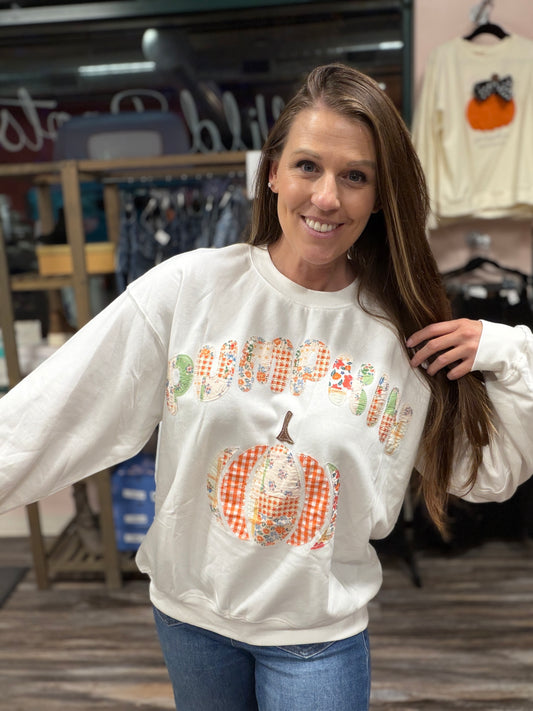 Pumpkin Patchwork Long Sleeve