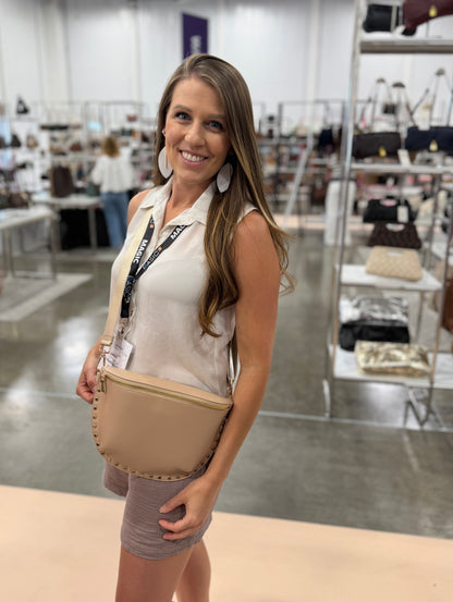 Studded Structured Crossbody