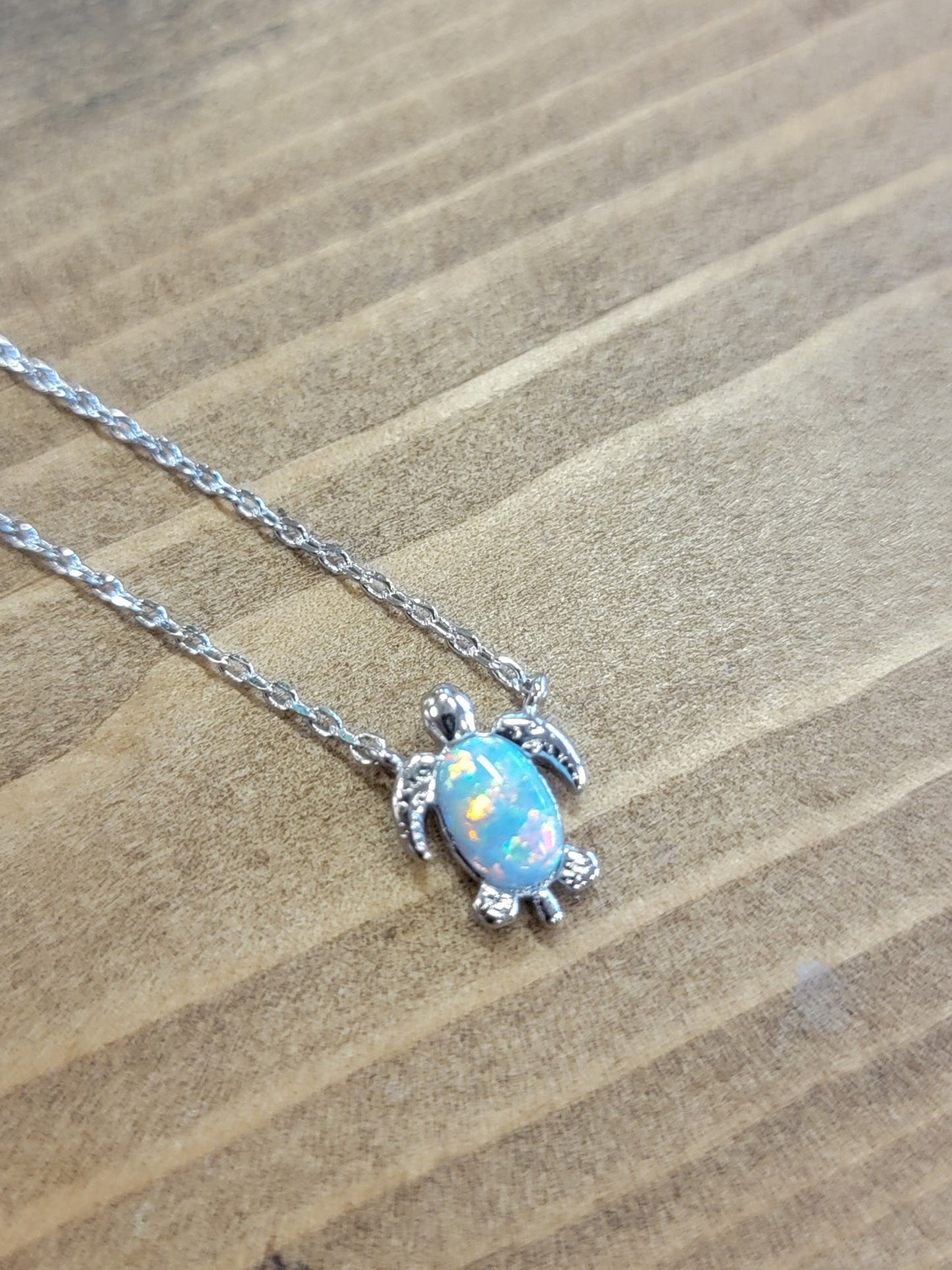 Small Pearl Turtle Necklace