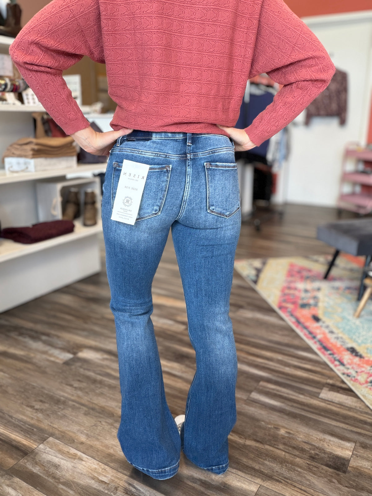 Paige Low Rise Flares