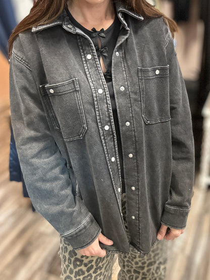 Mineral Wash Shacket