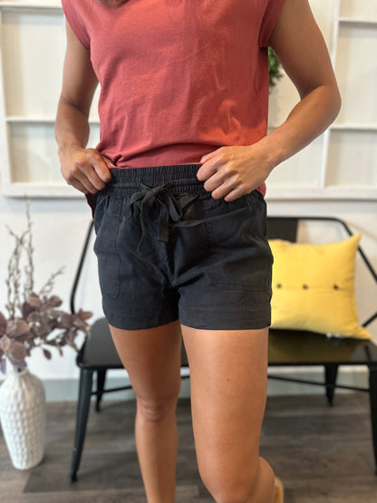 Tencel Drawstring Shorts