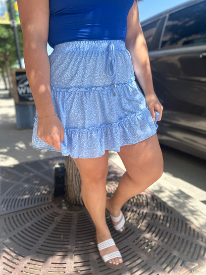 Baby Blue Ruffle Skirt