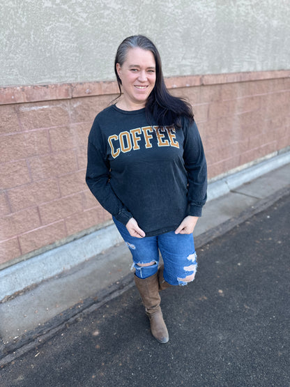 COFFEE Puff Mineral Wash Long Sleeve