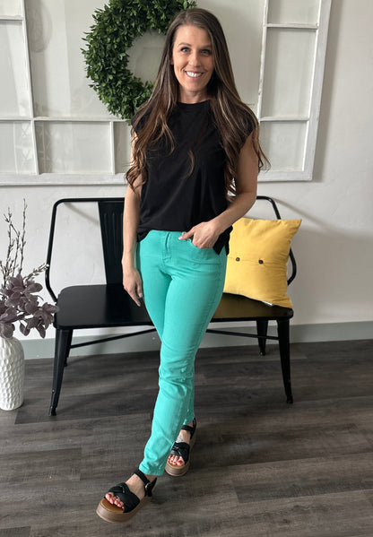 Aquamarine HW Slim Jeans