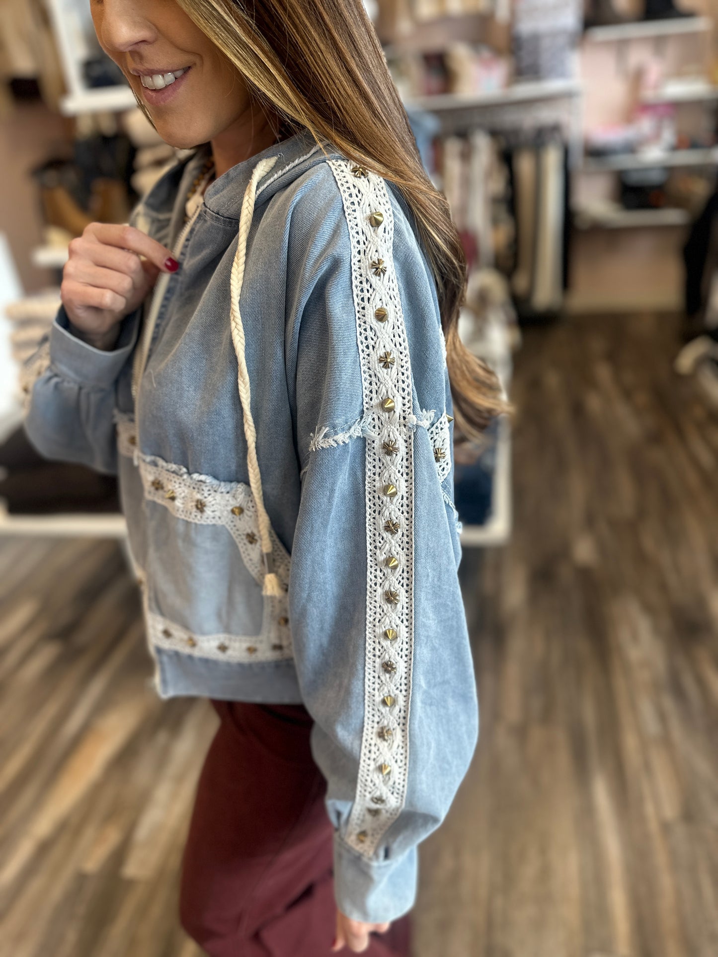 Denim & Crochet Jacket