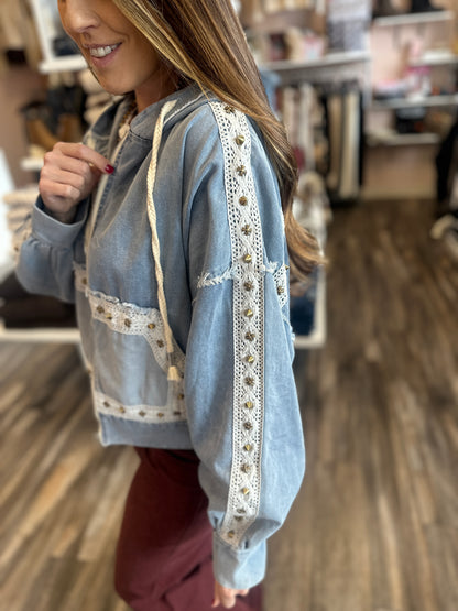 Denim & Crochet Jacket