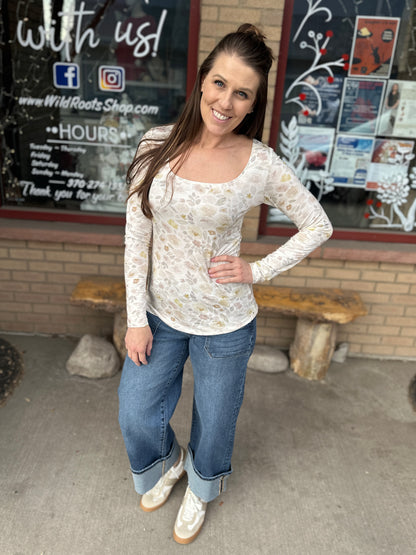 Blush Floral Long Sleeve