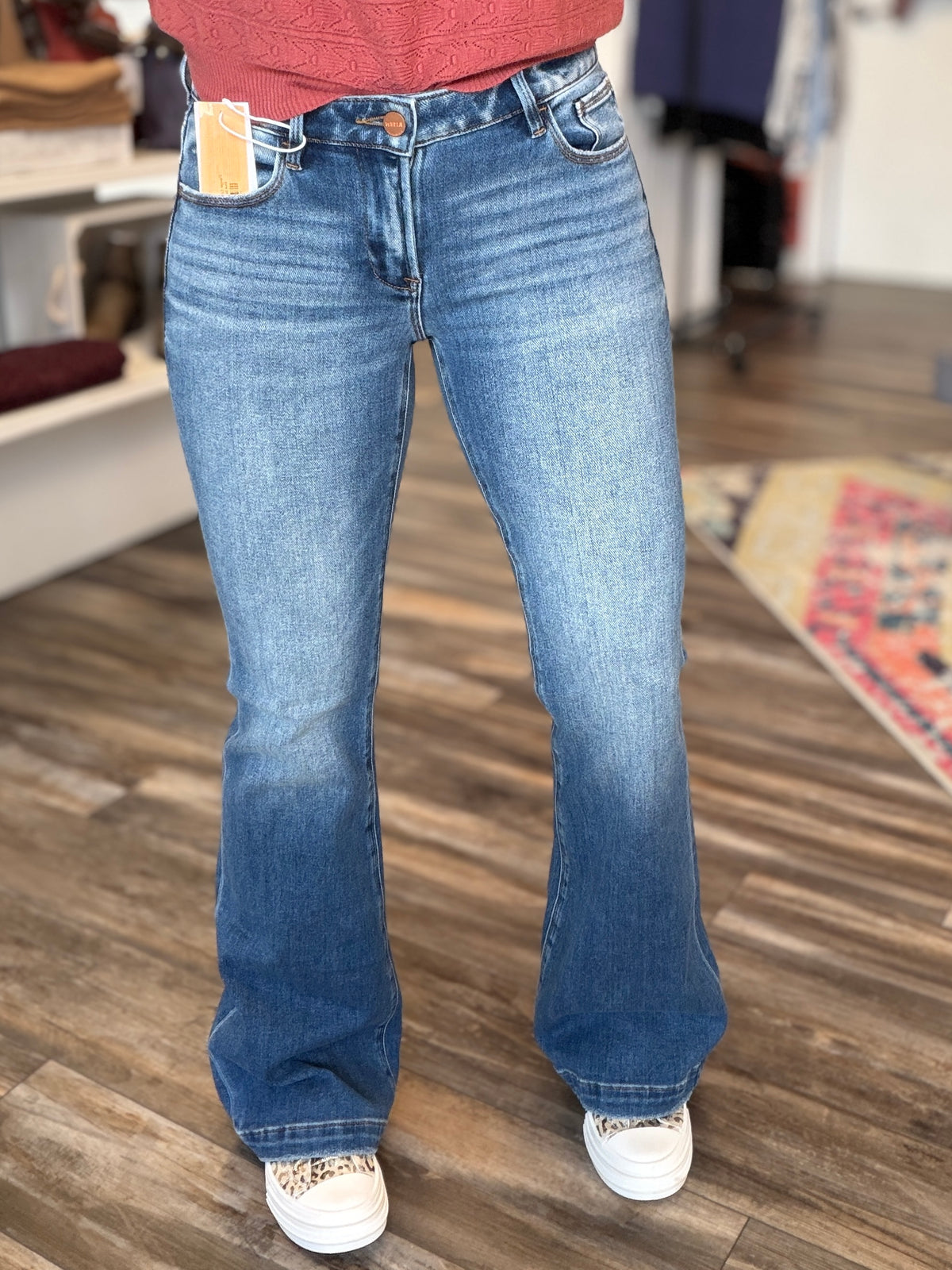 Paige Low Rise Flares