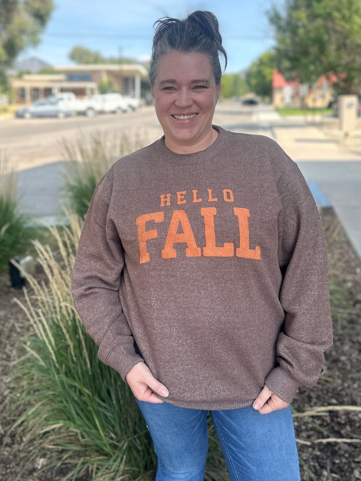 Hello Fall Knit Sweater