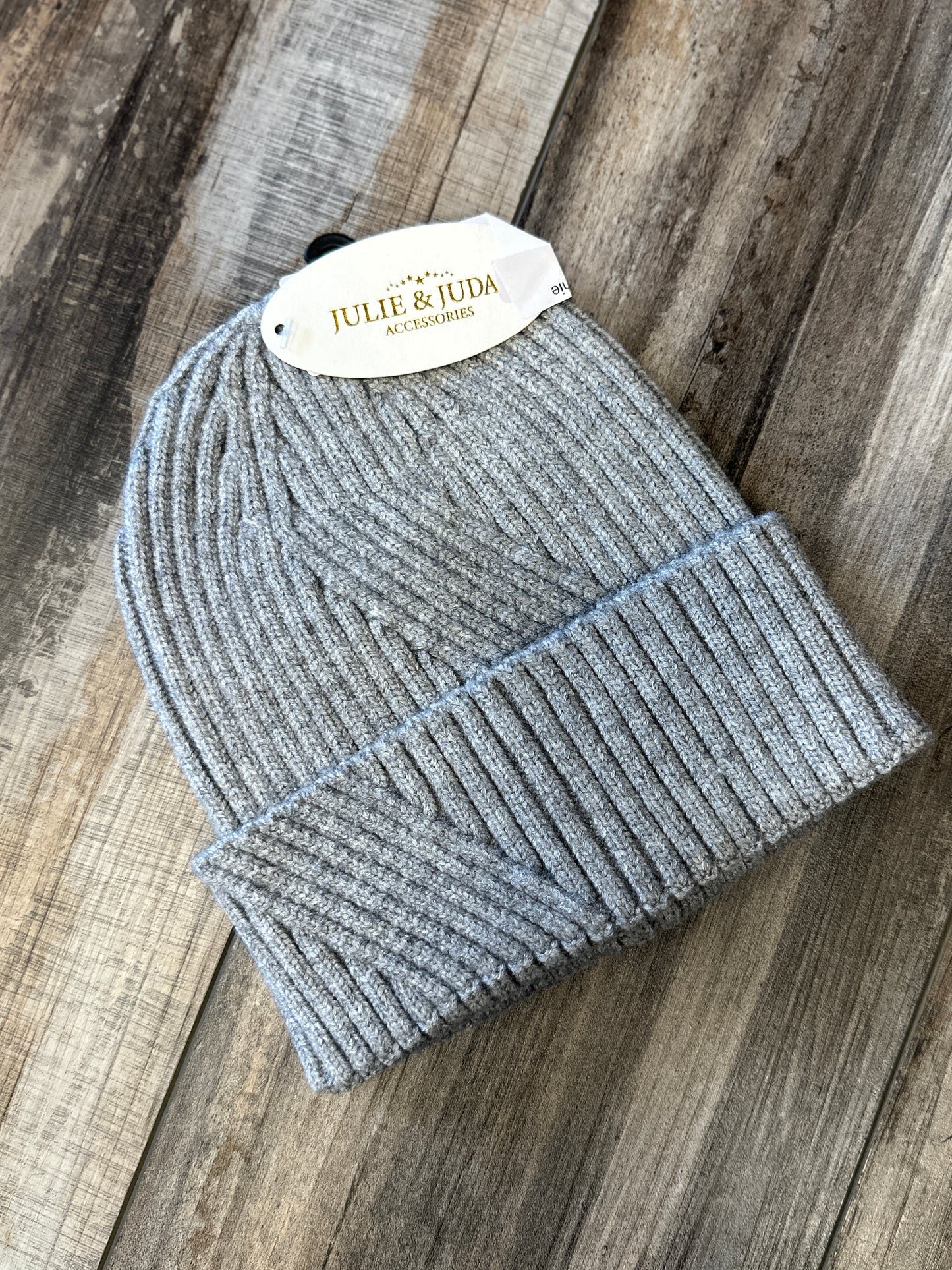 Kids Ribbed Crossed Stitch Beanie