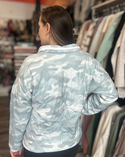 Green Camo Quilted Jacket