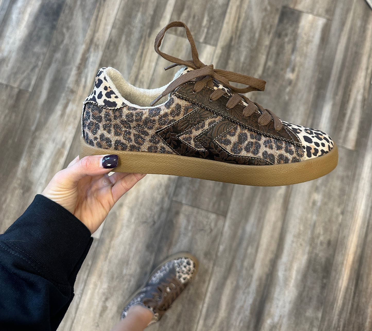 Tan Leopard Sneakers